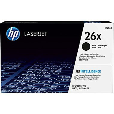 HP 26X (CF226X) High Yield Black Original LaserJet Toner Cartridge (9000 Yield)